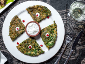 Spinach Arugula Egg White Omelet