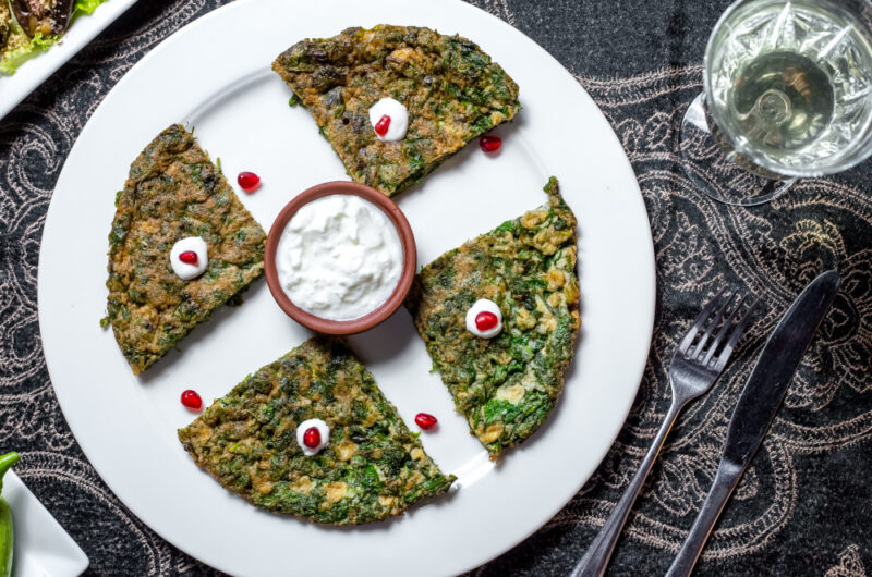 Spinach Arugula Egg White Omelet
