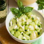 Cucumber Honeydew Feta Salad