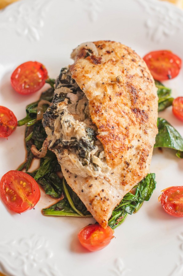 Goat Cheese Stuffed Chicken Breast