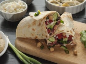 Hummus Veggie Wrap