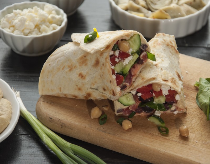 Hummus Veggie Wrap