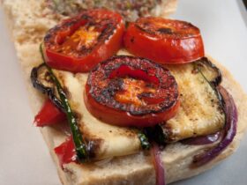 Skillet Roasted Vegetable Muffuletta