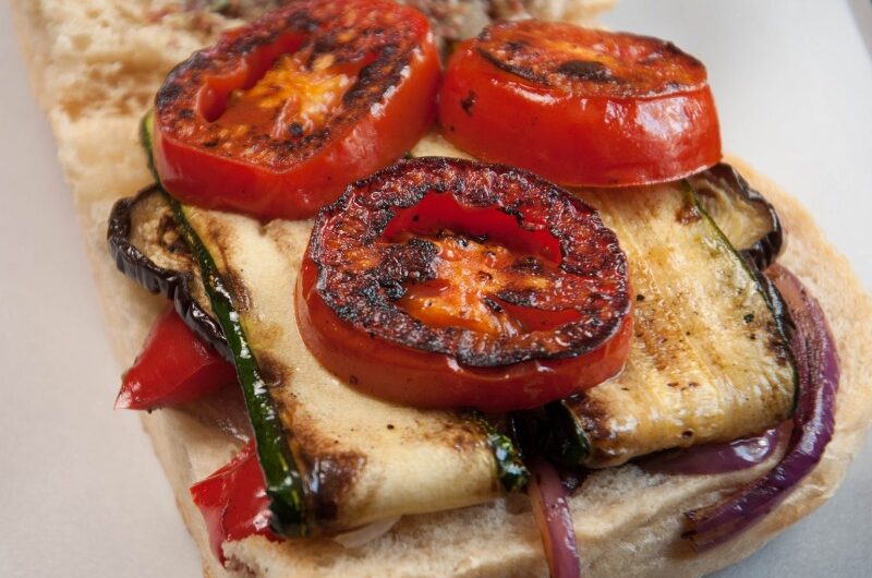 Skillet Roasted Vegetable Muffuletta