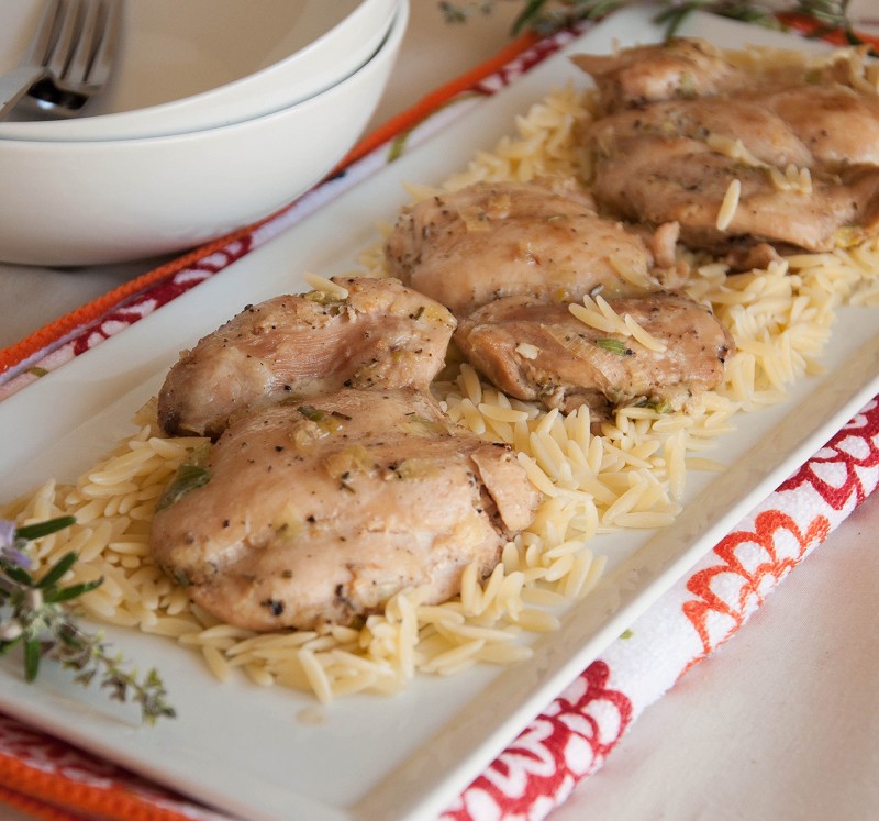 Skillet Rosemary Chicken Thighs