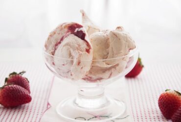 Strawberry Rose Meringue Cookies